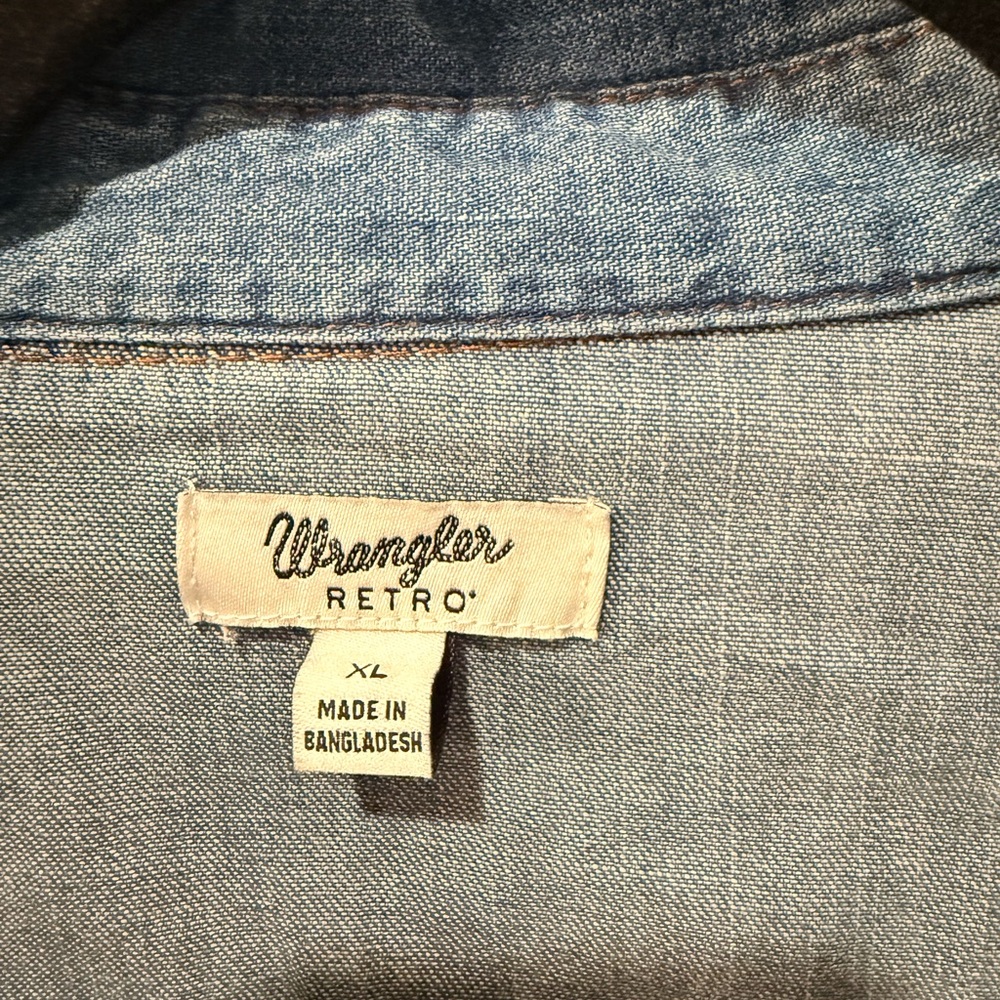 Wrangler Retro Light Blue Denim Shirt